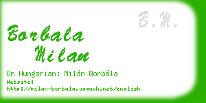 borbala milan business card